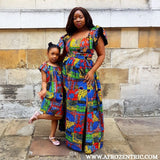 Mother and Daughter Ankara Dress Set