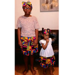 Ashanti Skirt and Head Bow Children's Sets