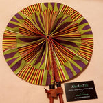 Green Ankara African Print Fan